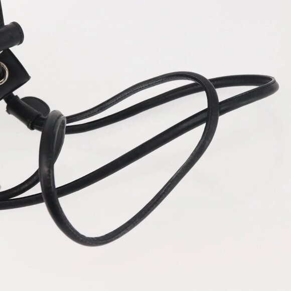 Salvatore Ferragamo Vala Backpack Leather Black Silver Auth bs29472 - Picture 8 of 16